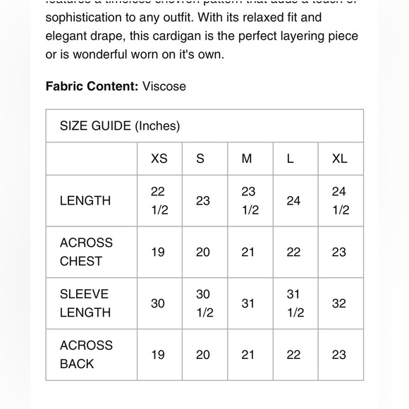 Minnie Rose Viscose Blend Chevron Cardigan Multi Color (read description) - Picture 7 of 15